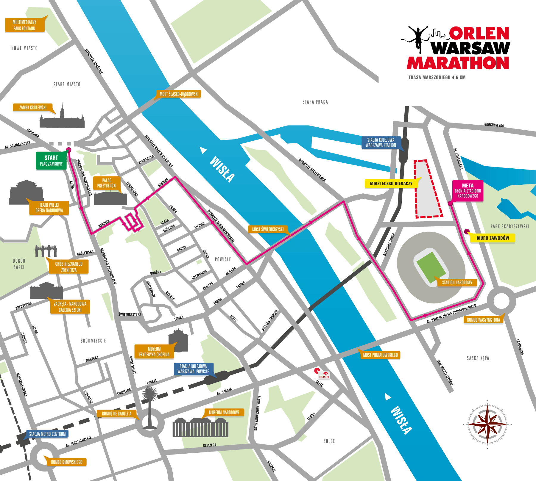 OWM2014 mapa trasy marszobiegu